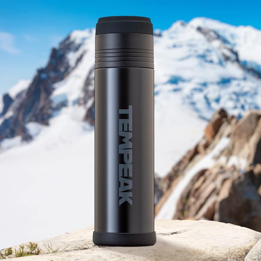Atlas Water Bottle 900ml Super Thermal Bottle Camping Outdoor Disaster Prevention Goods Stainless Steel Bottle Mountain Climbing Ten Peaks Hot Water