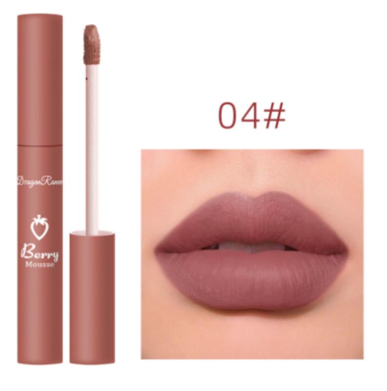 12 цветов пигмент для блеска для губ матовый бархатный макияж Waterpoof долговечная жидкая помада телесного цвета коричневый красный цвет для женщин