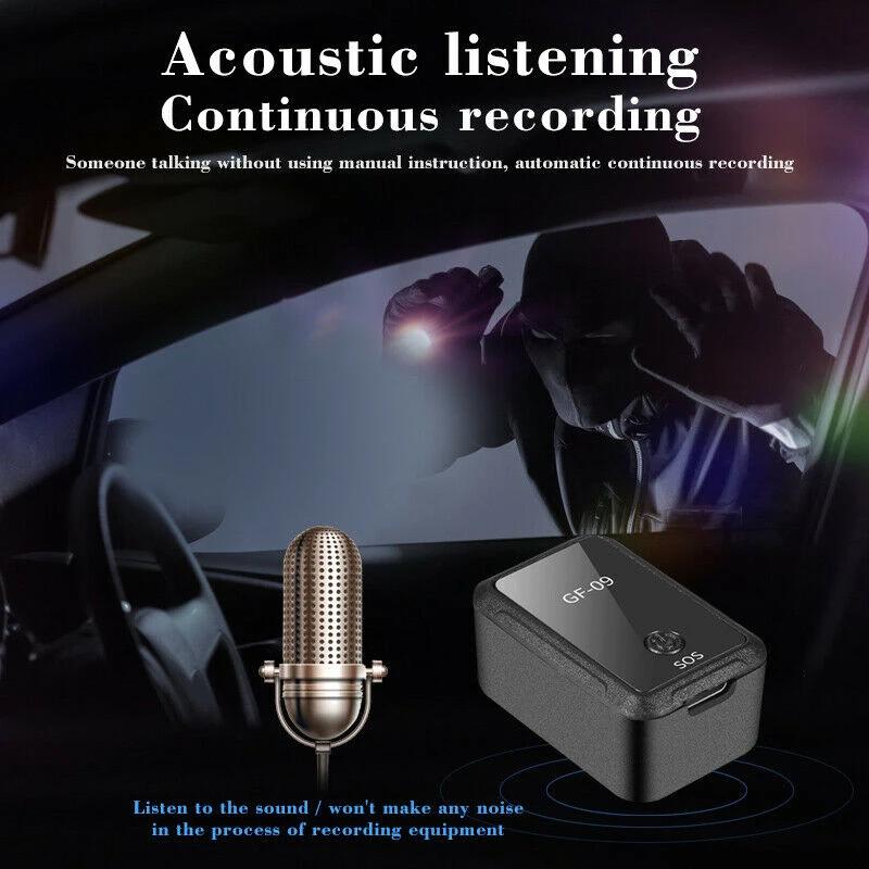 GF-09 Мини GPS Трекер Устройство Отслеживание В Реальном Времени Локатор GPS Автомобиль Старое Приложение Дистанционное Управление Отслеживание Удаленная Запись Поддержка TF Карта