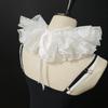 Halloween Party Ruffles Lace Fake Collar for Womens Elegant Layered Clown Cosplay Customes Detachable Collar Neck Collar