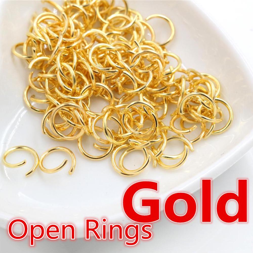200 шт. гальванизированных железных соединительных колец (3-10mm) для изготовления ювелирных изделий своими руками