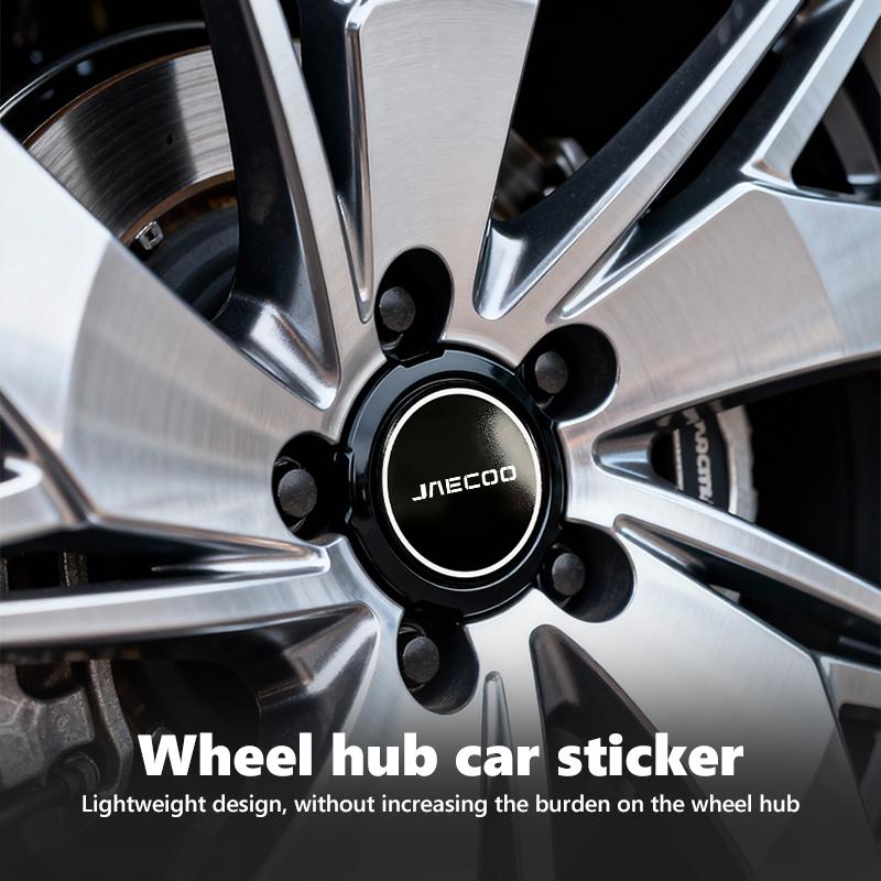 Car Logo Wheel Center Hub Cap Stickers Styling Auto Accessories For JAECOO J7 J8 Omoda C9 AWD