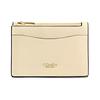 Coach Essential 10 Классический держатель для карт из натуральной кожи с логотипом бренда Женский Цвет латуни цвет латуни