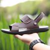 Летние износостойкие сандалии двойного назначения, размеры 37–47, мужские водонепроницаемые тапочки на мягкой подошве, верхняя одежда, пляжная обувь