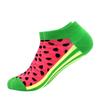 Men's Quality Business Ankle Socks Casual Novelty Graffiti Food Geometric Lattice Colorful Summer Happy Combed Cotton Short Sock