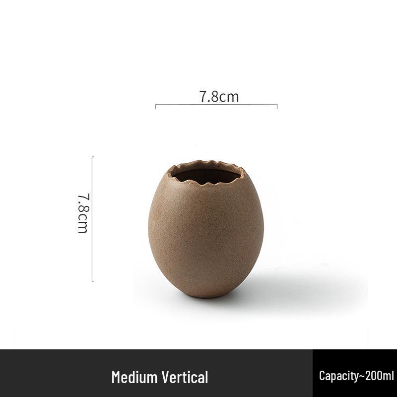 Креативная десертная миска из скорлупы страусиного яйца - Уникальная керамическая посуда для холодных напитков и барбекю