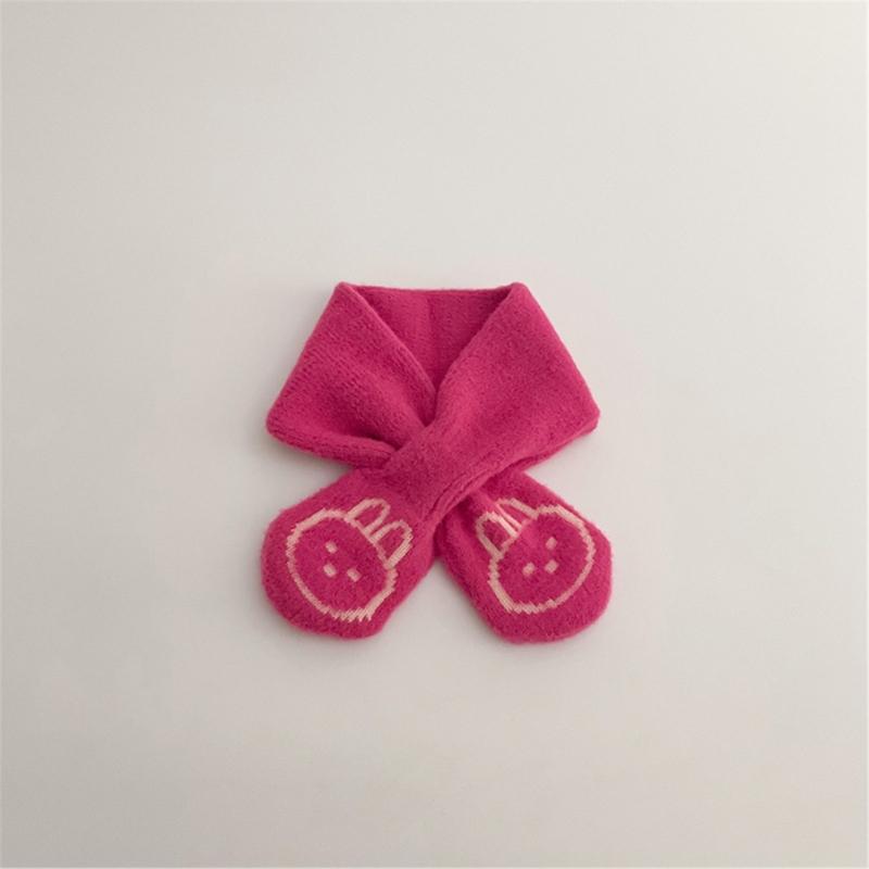 Однотонный детский шарф Детский утеплитель шеи Осень Зима Защита шеи Ветрозащитный платок для мальчиков и девочек от 6 месяцев до 4 лет