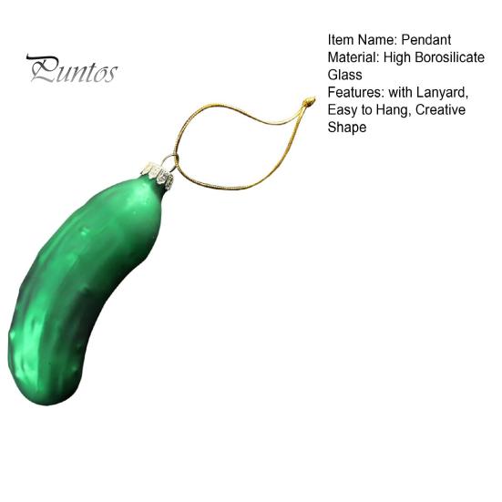 Подвесное украшение в виде огурца с шнурком, легко подвешиваемое рождественское украшение в виде соленья на елку