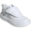 Adidas Park St Synthetic Leather Ac Comfortable Versatile Durable Low Top Kids Casual Shoes Kids Casual Shoes White JR2134