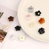 2Pcs Acrylic Flower Mini Hair Claw For Women Ladies Girls Makeup Hair Barrettes Hair Accessories Crab Clip Headwear