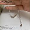 Sliver Color Small Bead Pendant Necklace for Women Jewelry Design Temperament Chain Girls Gifts
