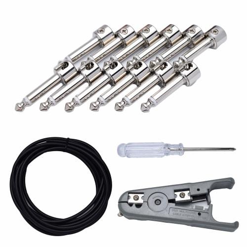 Solderless Cable Kit (CANARE GS-4 3m, 12 Plugs, and Construction Tools) Solderless Cable Kit Patch Cable (solderless Cable Kit)