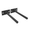 2pcs Wall Mounted Weight Plate Holder Wall Weight Storage Rack Alloy Steel Construction Diameter 1.0