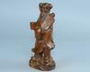 Chinese Antique Boxwood Wood Carving Exquisite Figure Statues Home  Decor Art