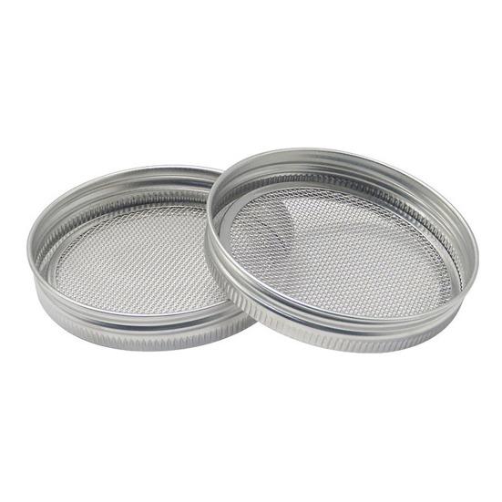 Банка с широким горлом 70/86 мм, крышка для проращивания, крышка для выращивания ростков фасоли из нержавеющей стали, банка для проращивания бобов мунг, сетчатая крышка-сито