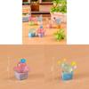 Glow In The Dark Miniature Cactus Resin Figurine Creative Desktop Decoration