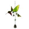 Creactive Iron Art Bird Wind Chimes Hanging Windbells Window Yard Garden Decor