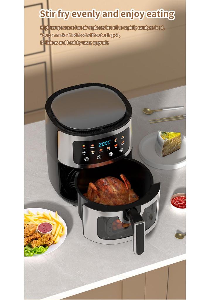 Large Capacity Multifunctional Air Fryer - Smart European & American Standards