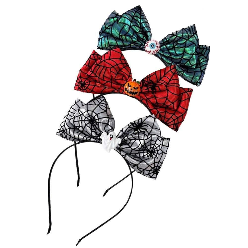 Bowknot Shape Halloween Pumpkin Headband Ghost Festival Headpiece Carnival Events