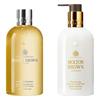Molton Brown Luminous Flower Shower Gel & Golden Oud Body Lotion Duo