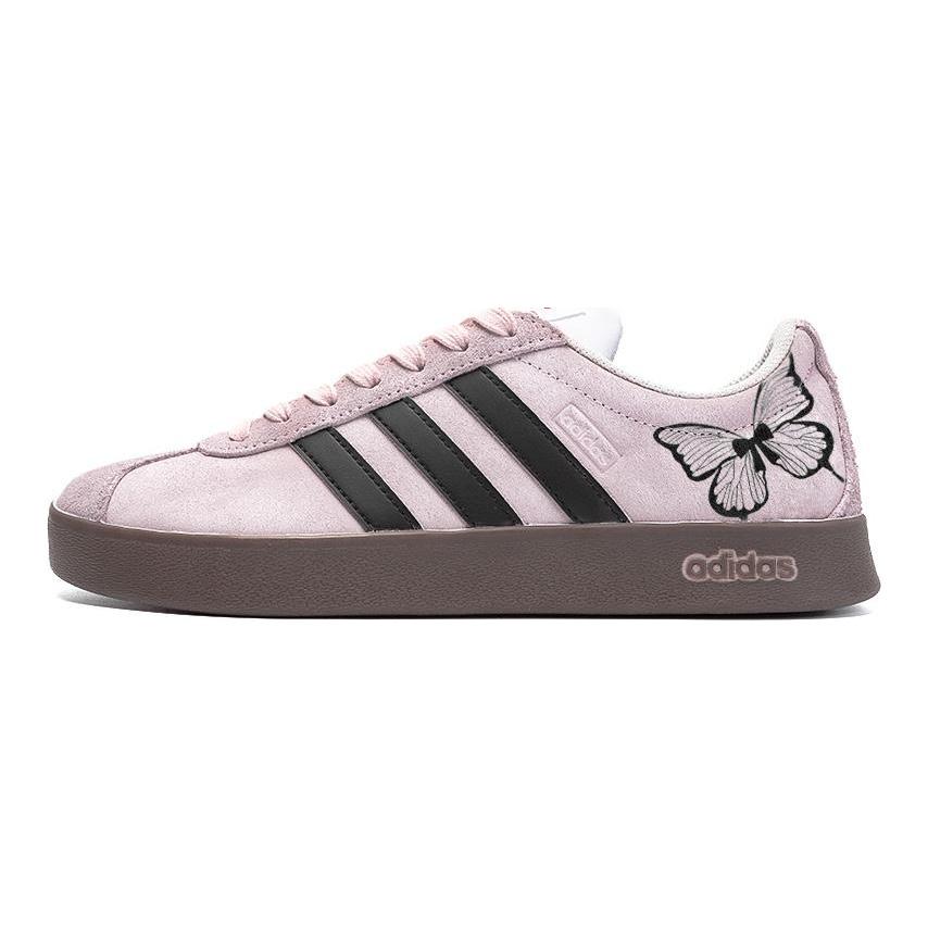 Adidas Neo Vl Court Margaret, Amber Leather Low top Skateboard Shoes Unisex Light Pink HQ1802(Team189-)