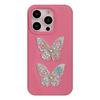 Colorful Beads and Diamond Butterfly for 17promax for Apple 16 Mobile Phone Case for Iphone14 Three-dimensional 1311 Light Luxury