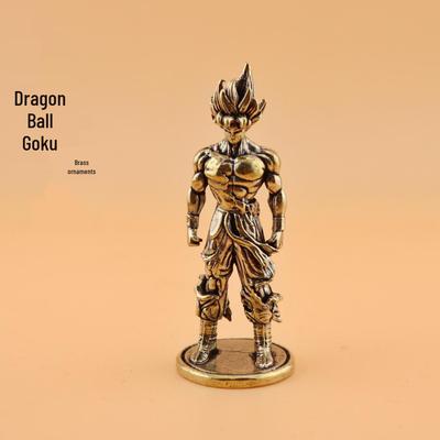 Латунная фигурка Супер Сайяна Сон Гоку: Офис и Чайный питомец Декоративный подарок