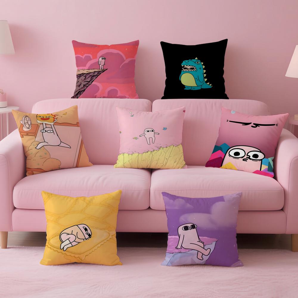 Cartoon Fun Funny Ketnipz Cute Cushion Cover Pillow Case Soft Skin Friendly Fabric Concealed Zipper