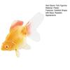 Simulated Goldfish Figurine with Base Realistic Mini Fake Fish Statue Sculpture Plastic Ornament Fish Tank Aquarium Decoration