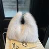 Ielgy One-Shoulder Trendy Plush Handbag Autumn Winter Fashion Large-Capacity Cross-Body Bag