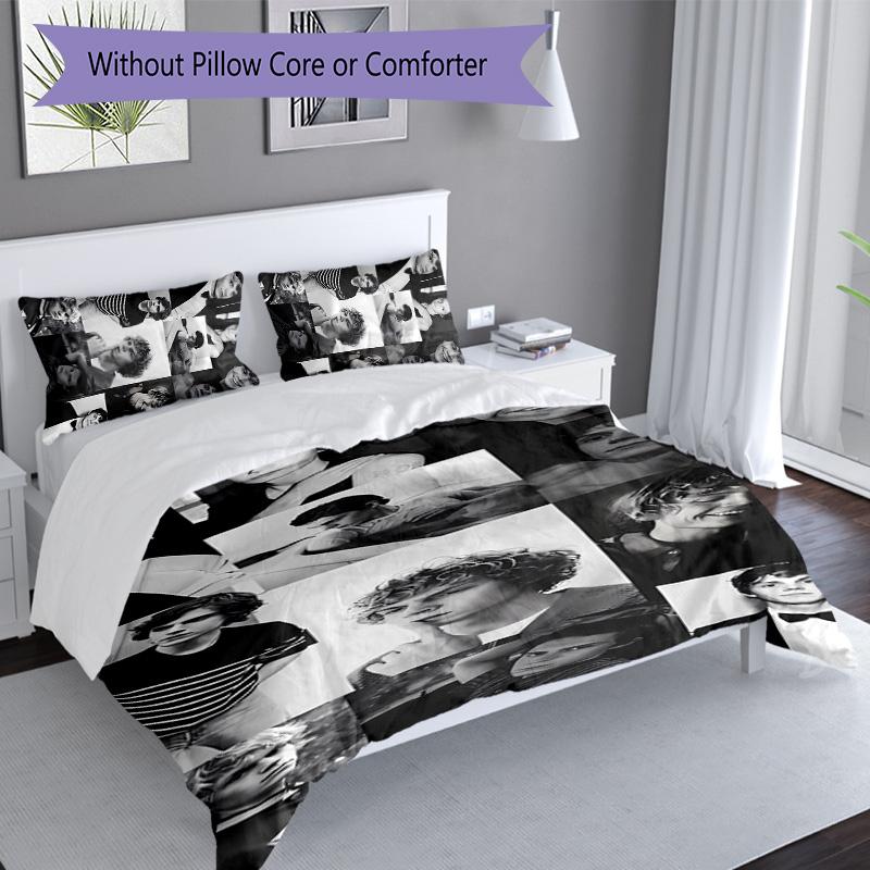 3pcs Evan Peters3 pattern bedding set duvet cover set includes duvet cover &pillowcases, perfect all season bedroom decoration & gift