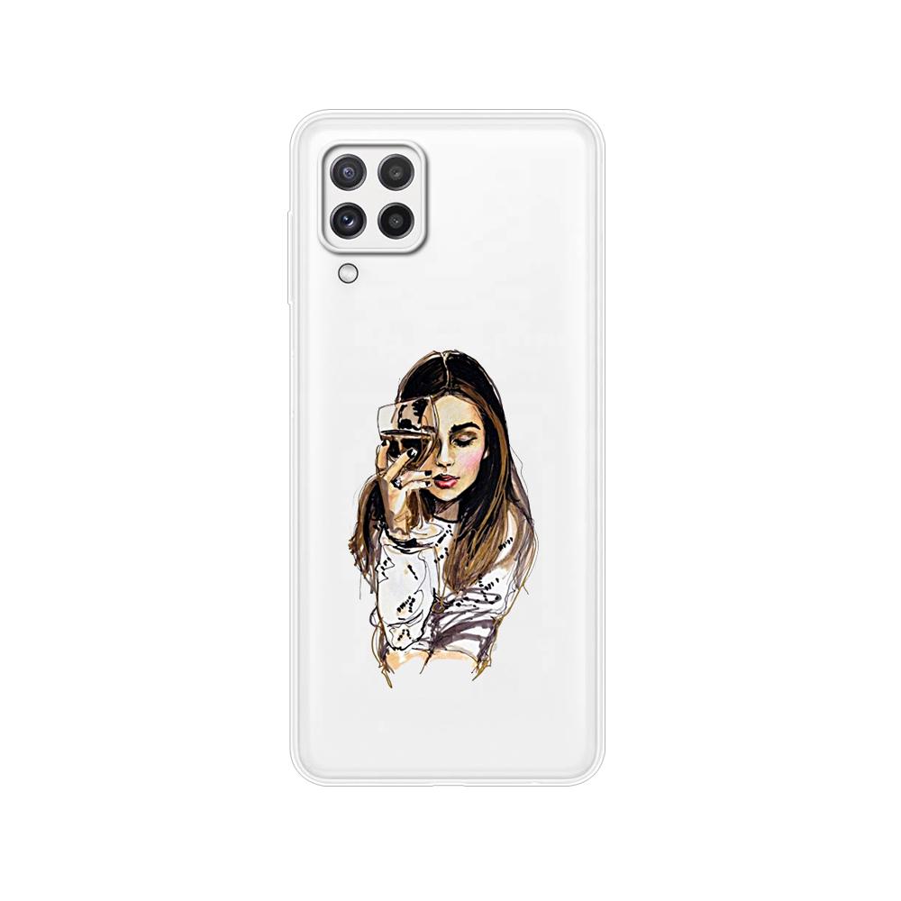 Чехол для Samsung A22, задняя крышка для телефона Samsung Galaxy A22S 5G 4G GalaxyA22 A 22S, мягкий силиконовый чехол из ТПУ, сумка Etui