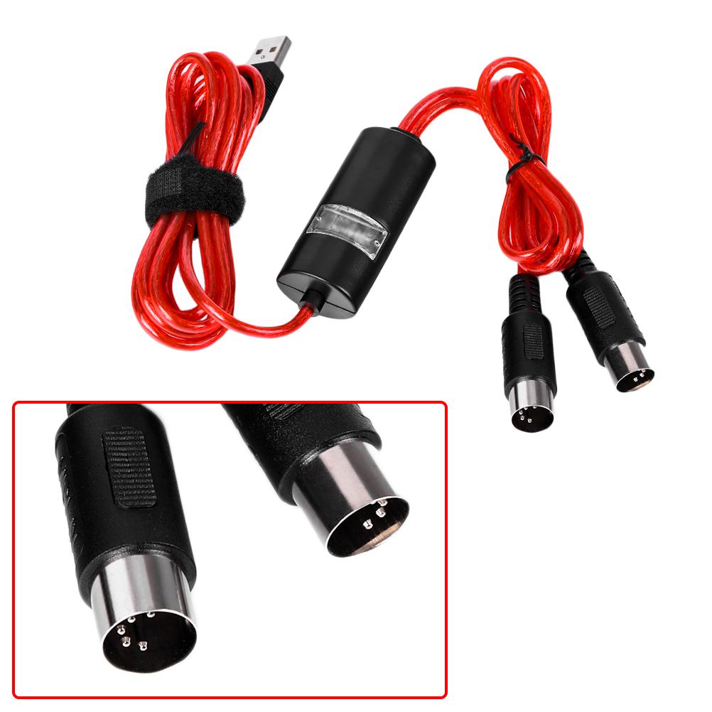 USB In-Out Midi кабель-конвертер ПК в музыкальную клавиатуру адаптер шнур
