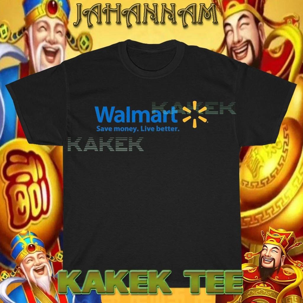 Новая американская футболка WALMART с логотипом, смешная, размеры от S до 5XL