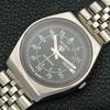 ПОДЛИННЫЕ ВИНТАЖНЫЕ МУЖСКИЕ АВТОМАТИЧЕСКИЕ ЧАСЫ SEIKO 5 ЯПОНСКОГО ПРОИЗВОДСТВА С ЧЕРНЫМ ЦИФЕРБЛАТОМ a500097-2 R151a-a500097