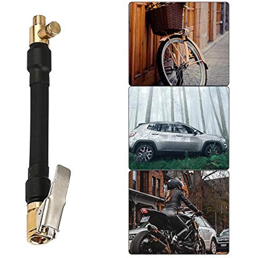Удлинитель клапана Автомобильный клапан Рычаг Заглушка Воздушный патрон 1 Рычаг Заглушка Накачиватель шин с 2 адаптерами автомобильных клапанов для автомобиля Велосипед Мотоцикл