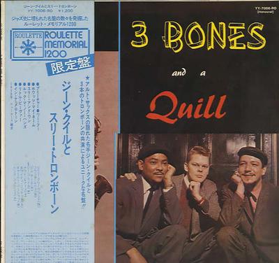 Виниловая пластинка GENE QUILL 3 Bones And A Quill YY7006RO ROULETTE 1973 Япония Джаз Б/у