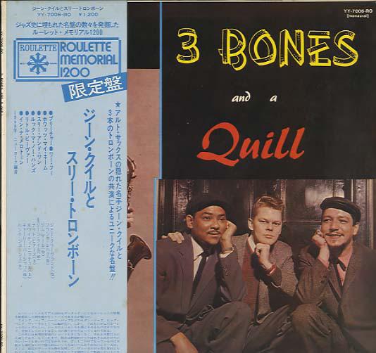 Виниловая пластинка GENE QUILL 3 Bones And A Quill YY7006RO ROULETTE 1973 Япония Джаз Б/у