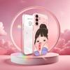 Cartoon Cute girl fashion funny Phone Case Glass TPU Smartphone for Samsung Galaxy S26 S25 S24 S23 S22 FE Ultra Plus coque Funda