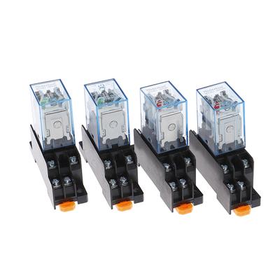 Ac220V 12Vdc 24Vdc 24Vac 5A 8Pin катушка питания My2N-J реле Hh52P с гнездом базы