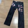 Б/у джинсы EVISU с вышивкой Lot 0004YAMANE синяя чайка 2832 женские