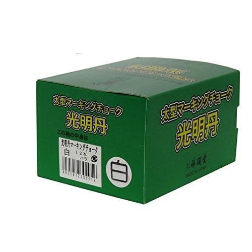 [Set of 3] Shosekido Thick Marking Chalk, Komyotan, 12 Pieces X 3 Boxes, 36 Pieces Total (White, 36 Pieces)