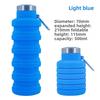 New Portable Silicone Water Bottle Retractable Folding Coffee Bottle Cups E Outdoor Travel Tools Collapsible Sport Bottles