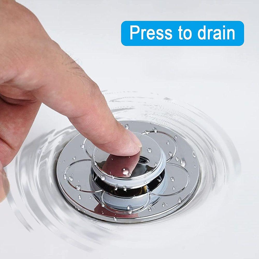 Strainer Hair Catcher Bathroom Sink Plug Basin Spring Core Basin Drain Filter Pop-Up Bounce Core
