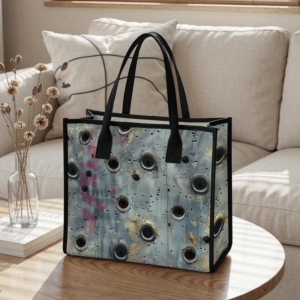 Unique Artistic Tote Bag Casual Large Capacity Handbag for Daily Use
