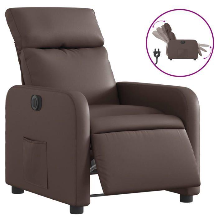 VidaXL Fauteuil Inclinable Électrique, Chaise de Relaxation avec Dossier et Repose-pied Réglables, Siège de Salon Salle de 3206737