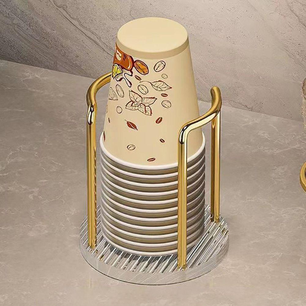 1 шт. Полка-стеллаж Держатель для одноразовых бумажных стаканчиков с удлиненной палочкой Подставка для демонстрации кружек