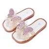 Lively Butterfly Kids' Non-slip Summer Slippers - Soft Sole, Cute One-Strap Design for Indoor/Outdoor Use