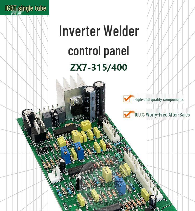 Однотрубный инверторный сварочный аппарат ZX7-400 Плата управления IGBT