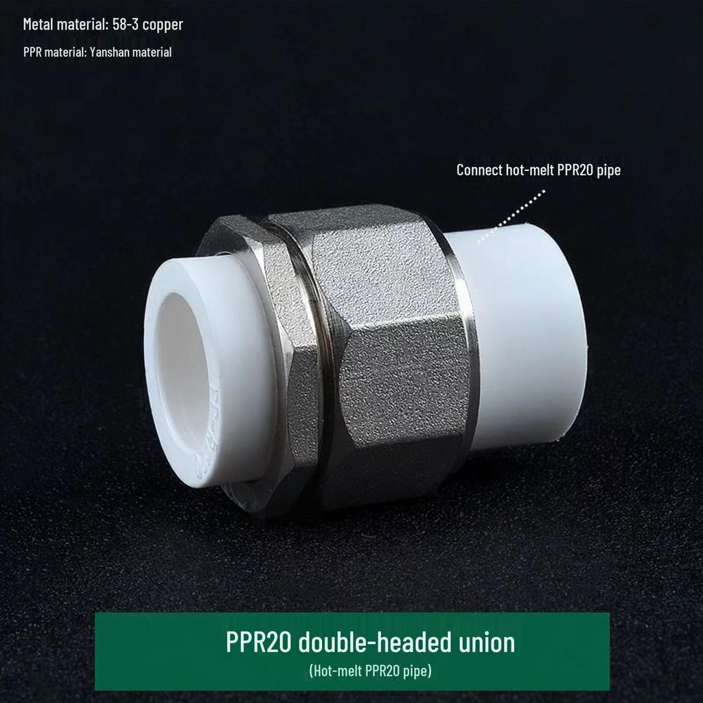 PPR Медно-чугунная муфта, внутренняя и наружная резьба, 20-110 мм, двухсторонняя PPR чугунная муфта